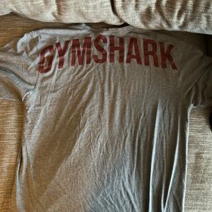 Grey gymshark logo tee